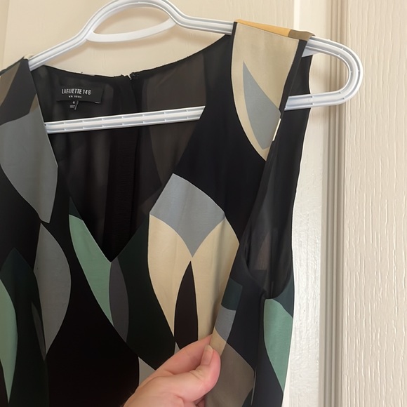 Lafayette 148 Telson Ornamental Mosaic Dress size 4 - Picture 5 of 9